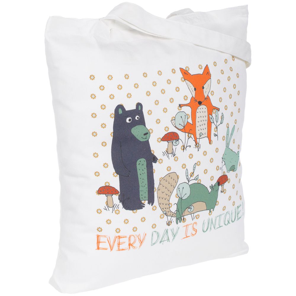 Холщовая сумка Every Day is Unique, белая / Миниатюра WWW (1000)