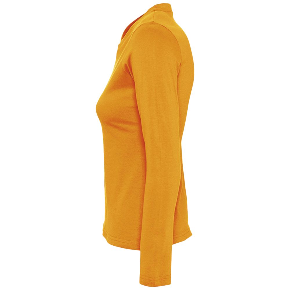 Футболка женская с длинным рукавом Majestic 150, оранжевая / Миниатюра WWW (1000)