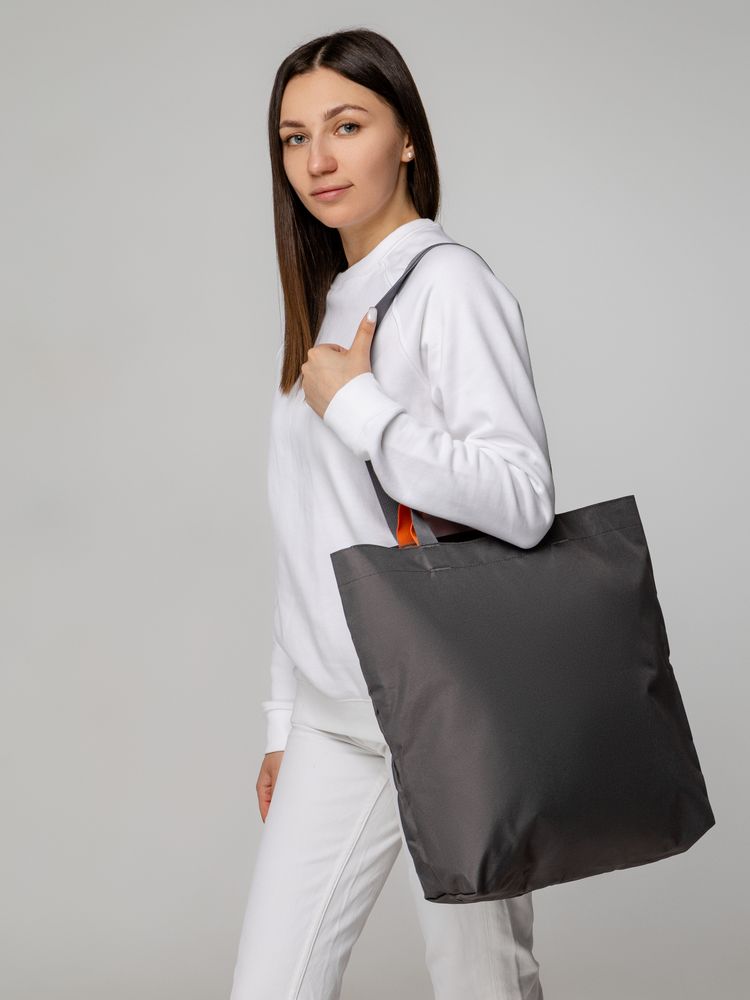 Шопер Sensa, серый с оранжевым / Миниатюра WWW (1000)