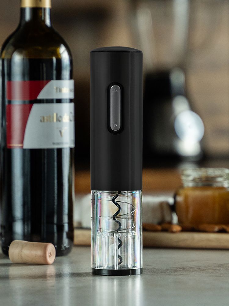 Электрический штопор с ножом для фольги Wine Diesel, черный / Миниатюра WWW (1000)