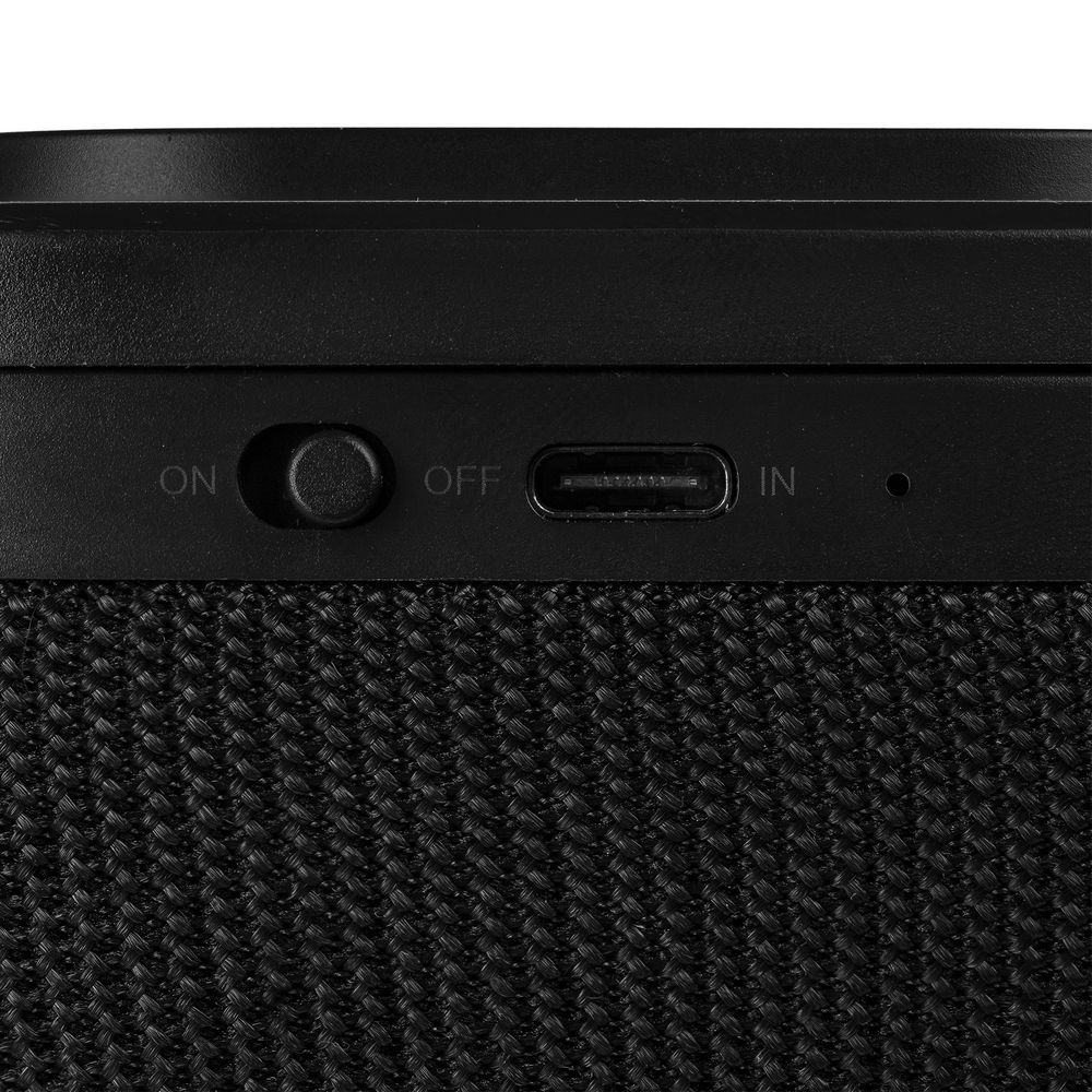 Колонка c беспроводной зарядкой Esca, черная / Миниатюра WWW (1000)