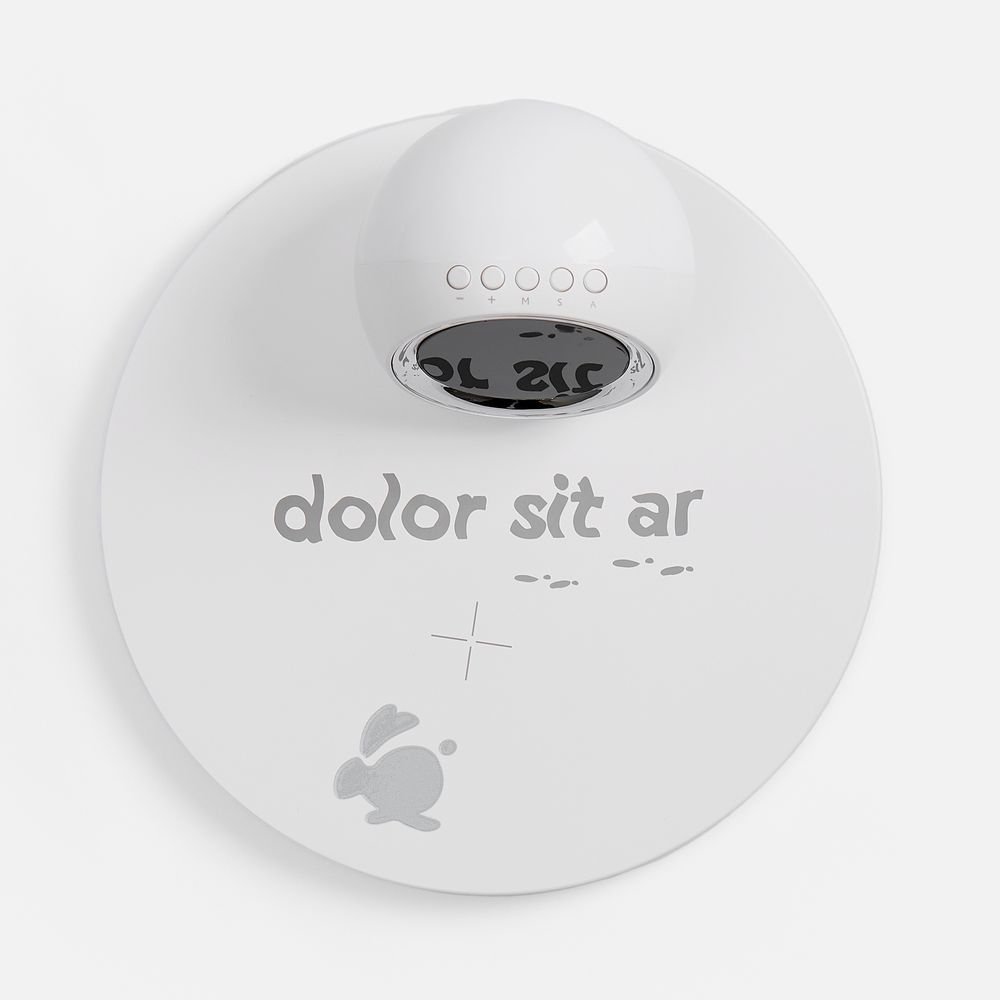 Станция беспроводной зарядки с часами и подсветкой GlobeBee, белая / Миниатюра нанесения (1000)