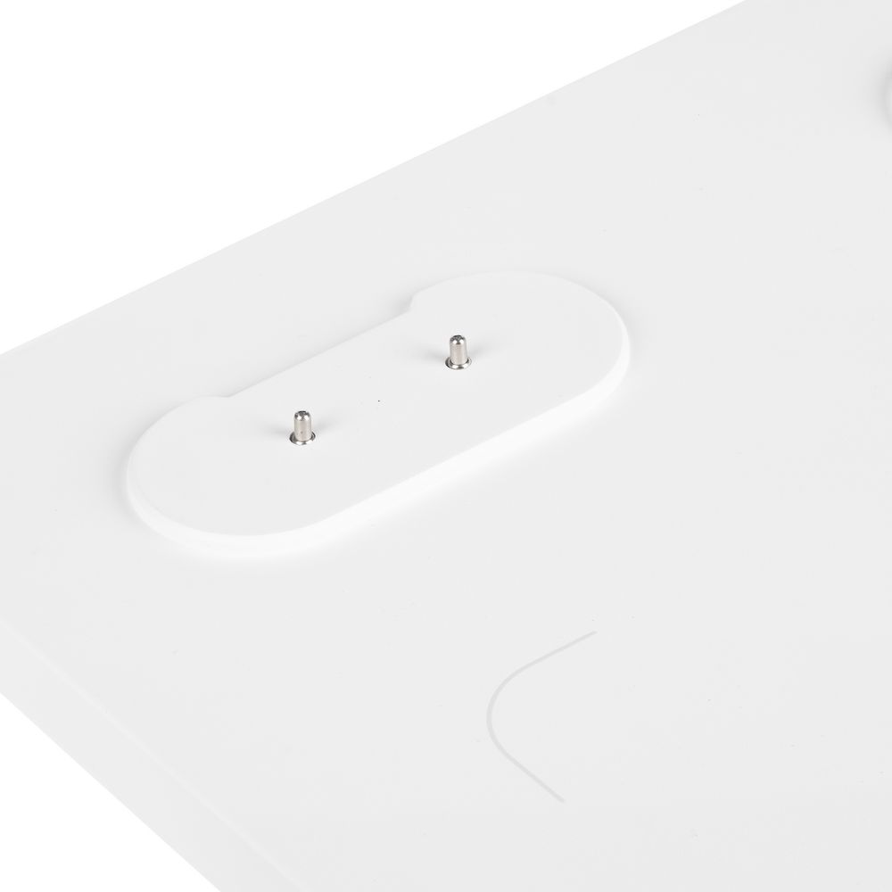 Станция беспроводной зарядки с колонкой и ночником Trilogy, белая / Миниатюра WWW (1000)