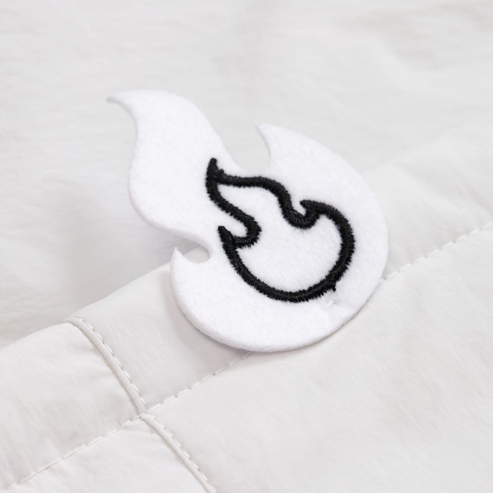 Шеврон из фетра Felt S, белый / Миниатюра нанесения (1000)