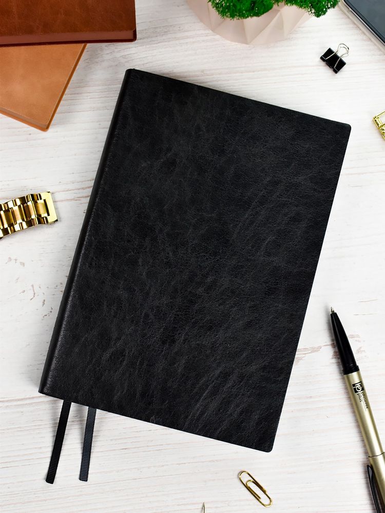 Ежедневник Merida, датированный, черный / Миниатюра WWW (1000)