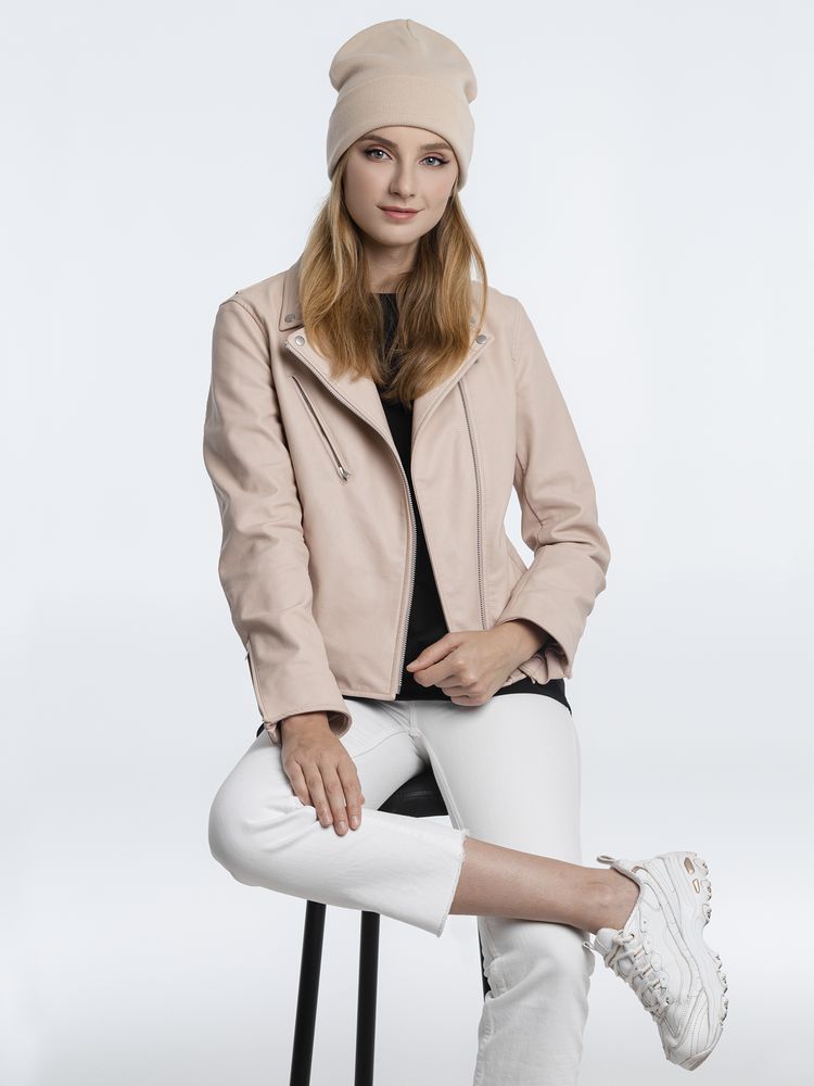 Шапка Real Talk, бежевая / Миниатюра WWW (1000)