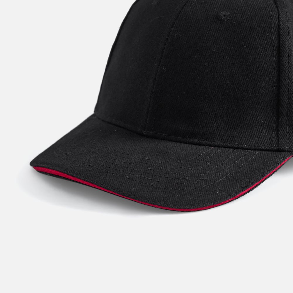 Бейсболка Buffalo, черная с красным / Миниатюра WWW (1000)