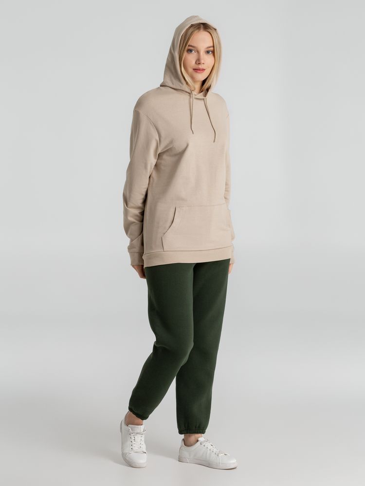 Толстовка с капюшоном унисекс Hoodie, бежевая / Миниатюра WWW (1000)