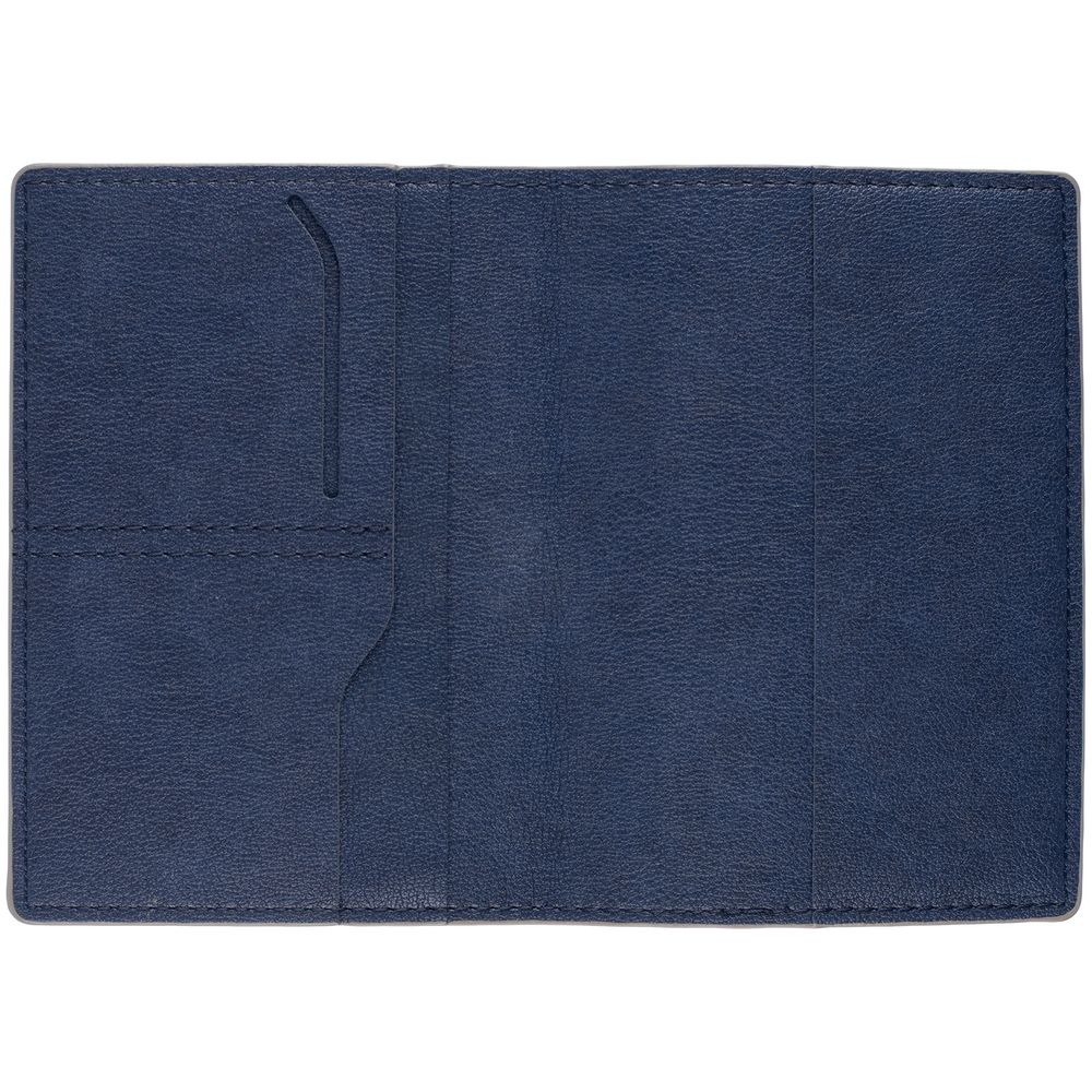 Обложка для паспорта Petrus, синяя / Миниатюра WWW (1000)