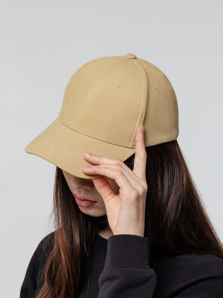 Бейсболка Hillside, бежевая / Миниатюра WWW (1000)