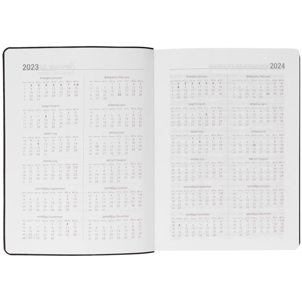 Ежедневник Flex Shall, датированный, серый / Миниатюра WWW (1000)