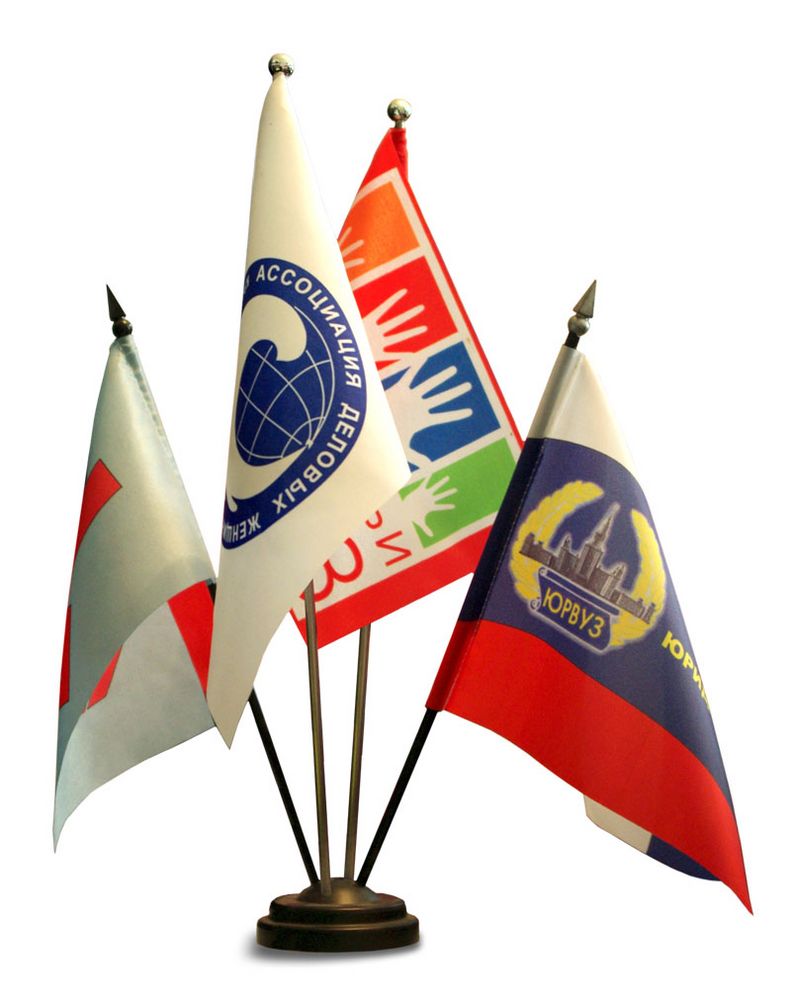 Флажок настольный Flago с печатью на заказ / Миниатюра WWW (1000)