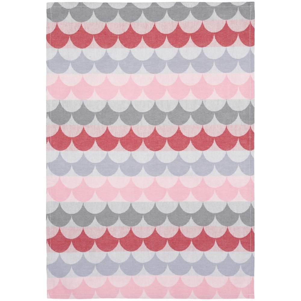 Полотенце кухонное Lamella, серое с красным / Миниатюра WWW (1000)