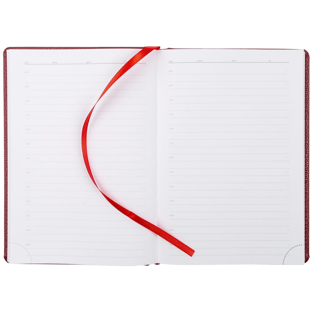 Ежедневник Sagrin, недатированный, красный / Миниатюра WWW (1000)