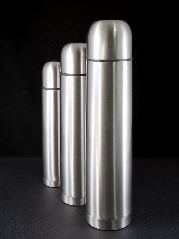 Термос Plain 1000, ver. 2, серебристый / Миниатюра WWW (1000)