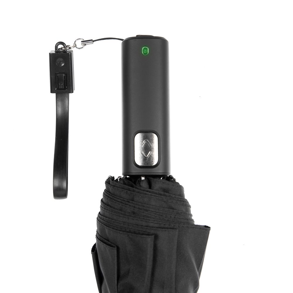 Зонт складной City Guardian, электрический, черный / Миниатюра WWW (1000)