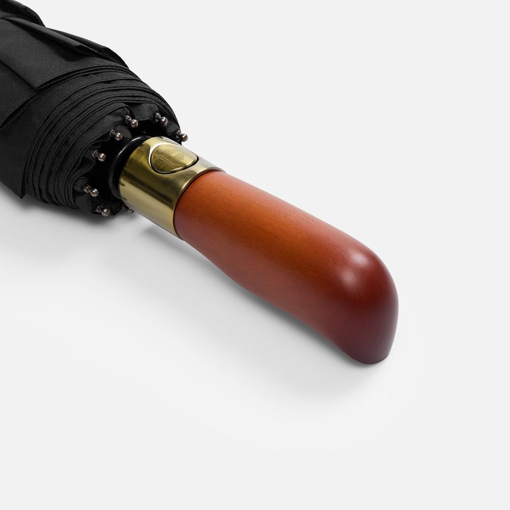 Зонт складной Cloudburst, черный / Миниатюра WWW (1000)