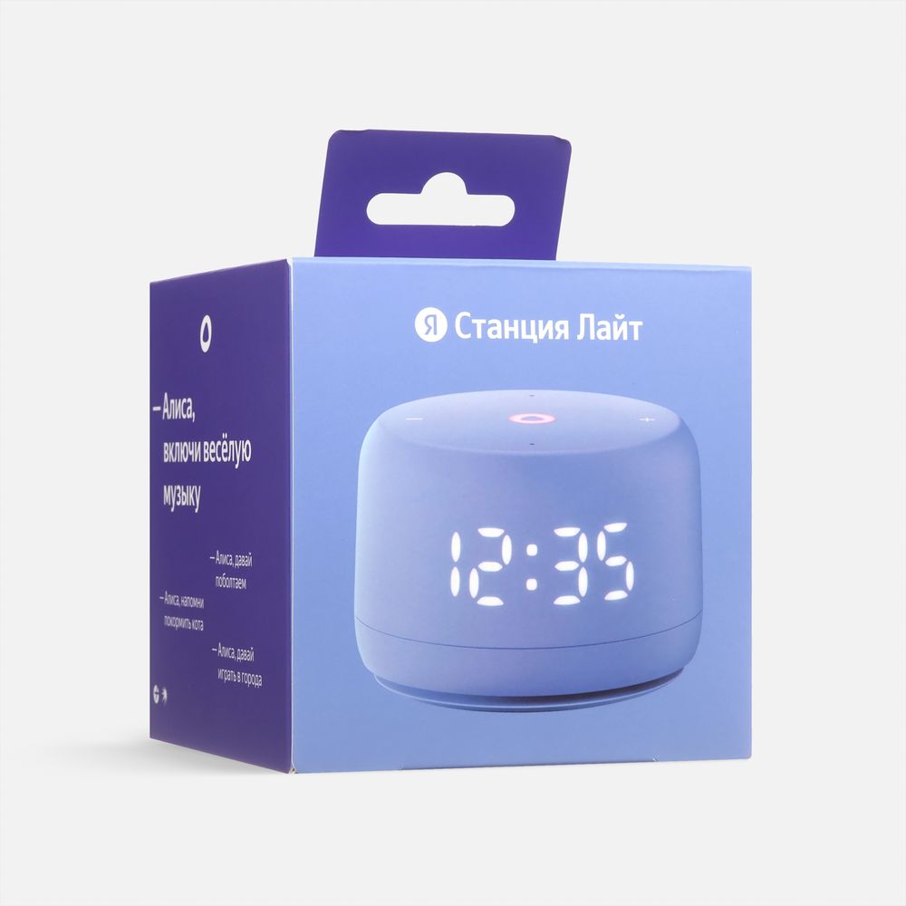 Умная колонка «Яндекс Станция Лайт 2», фиолетовая / Миниатюра WWW (1000)
