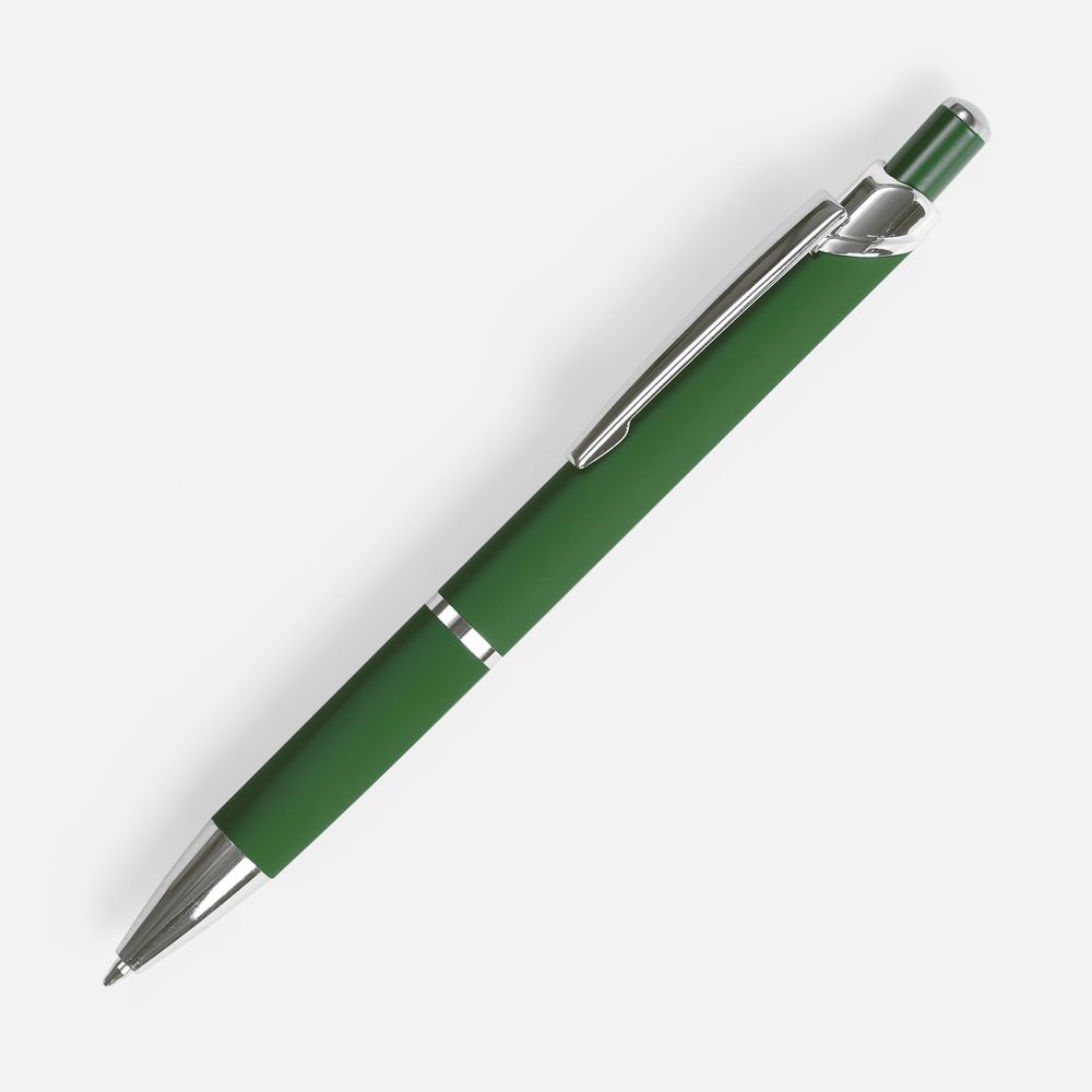 Ручка шариковая Chromos Soft Touch, зеленая / Миниатюра WWW (1000)