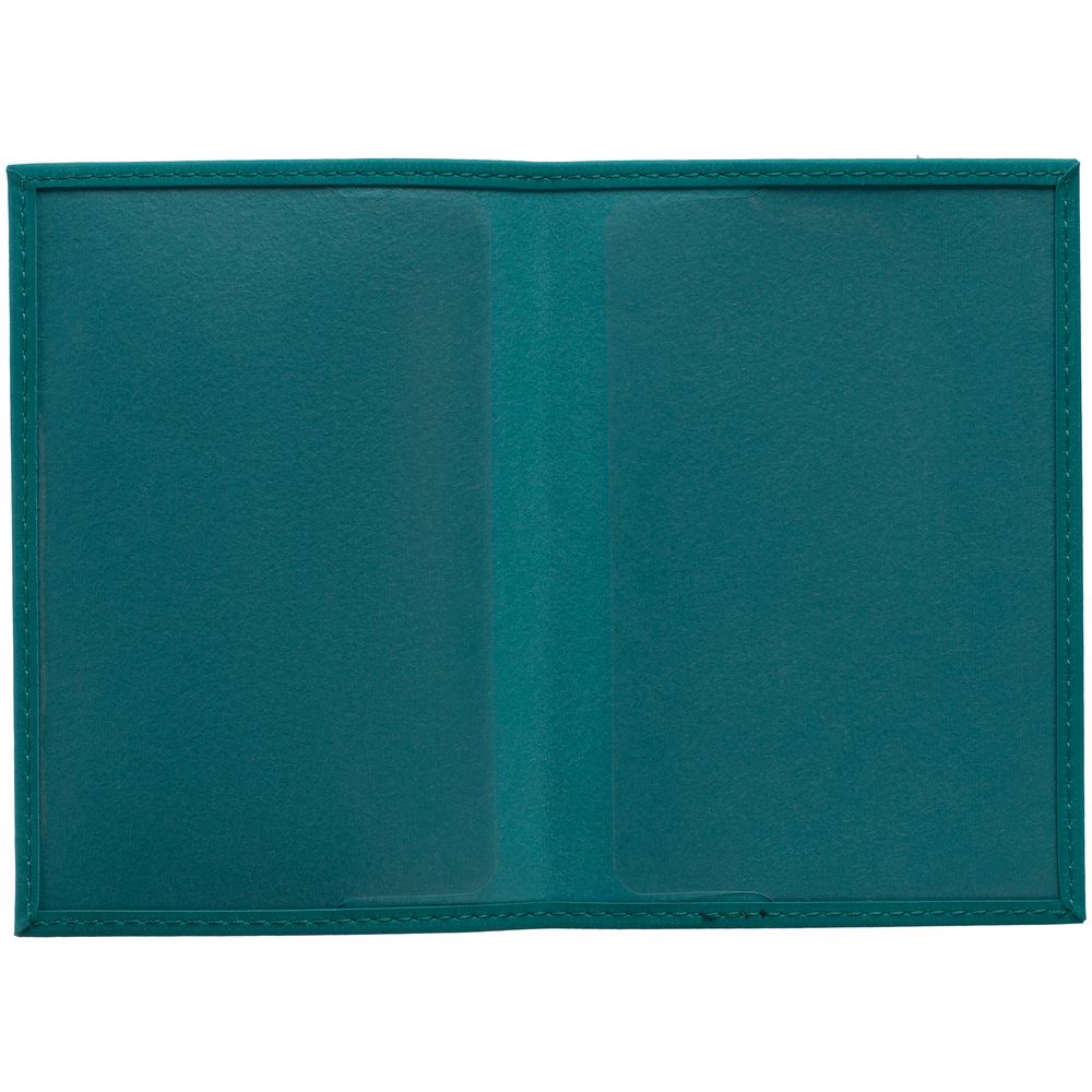 Обложка для паспорта Nubuck, бирюзовая / Миниатюра WWW (1000)