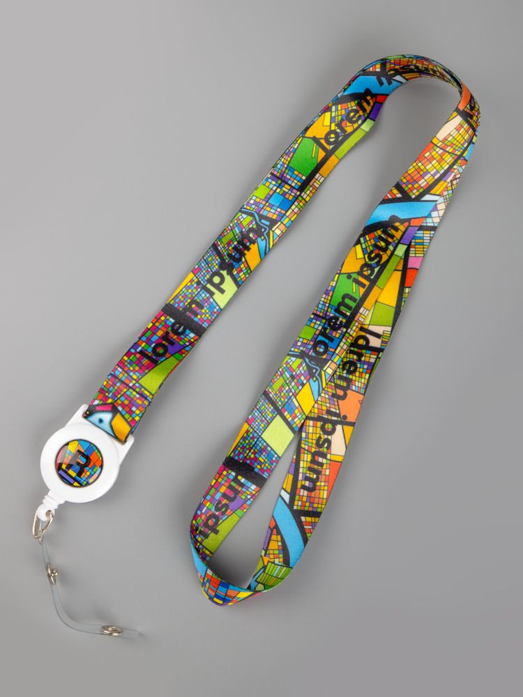 Лента для бейджа с ретрактором TapePrint на заказ / Миниатюра WWW (1000)