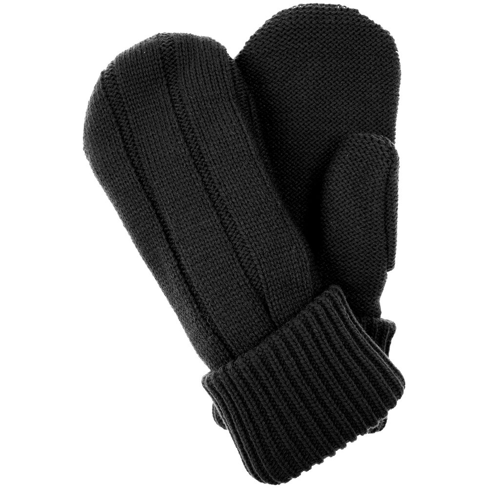 Варежки Knit Beat, черные / Миниатюра WWW (1000)