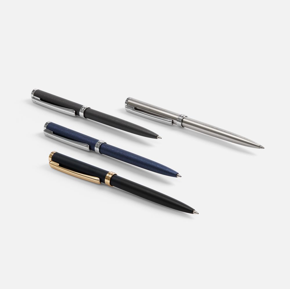 Ручка шариковая Delgado, серебристая / Миниатюра WWW (1000)