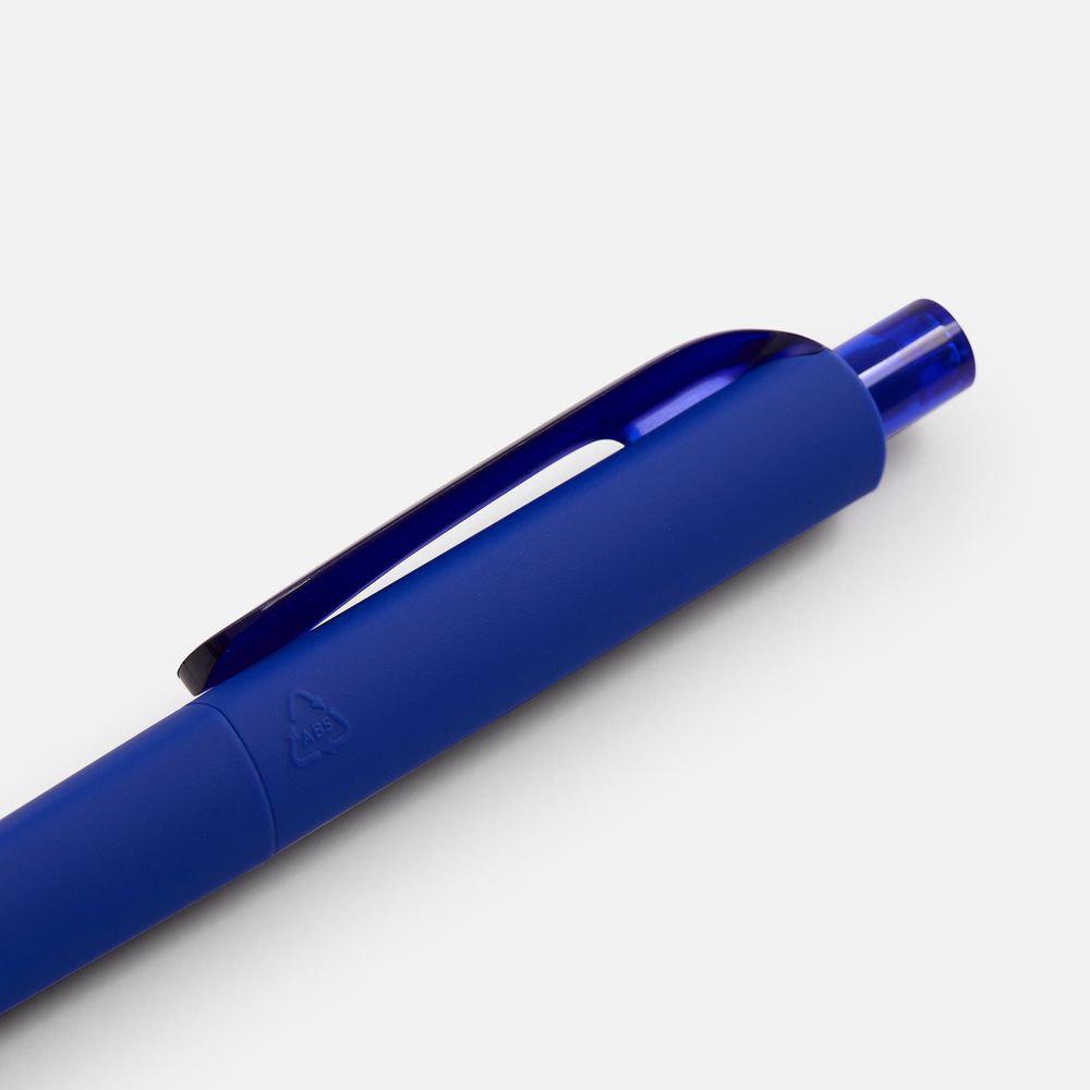 Ручка шариковая Prodir DS8 PRR-Т Soft Touch, синяя / Миниатюра WWW (1000)
