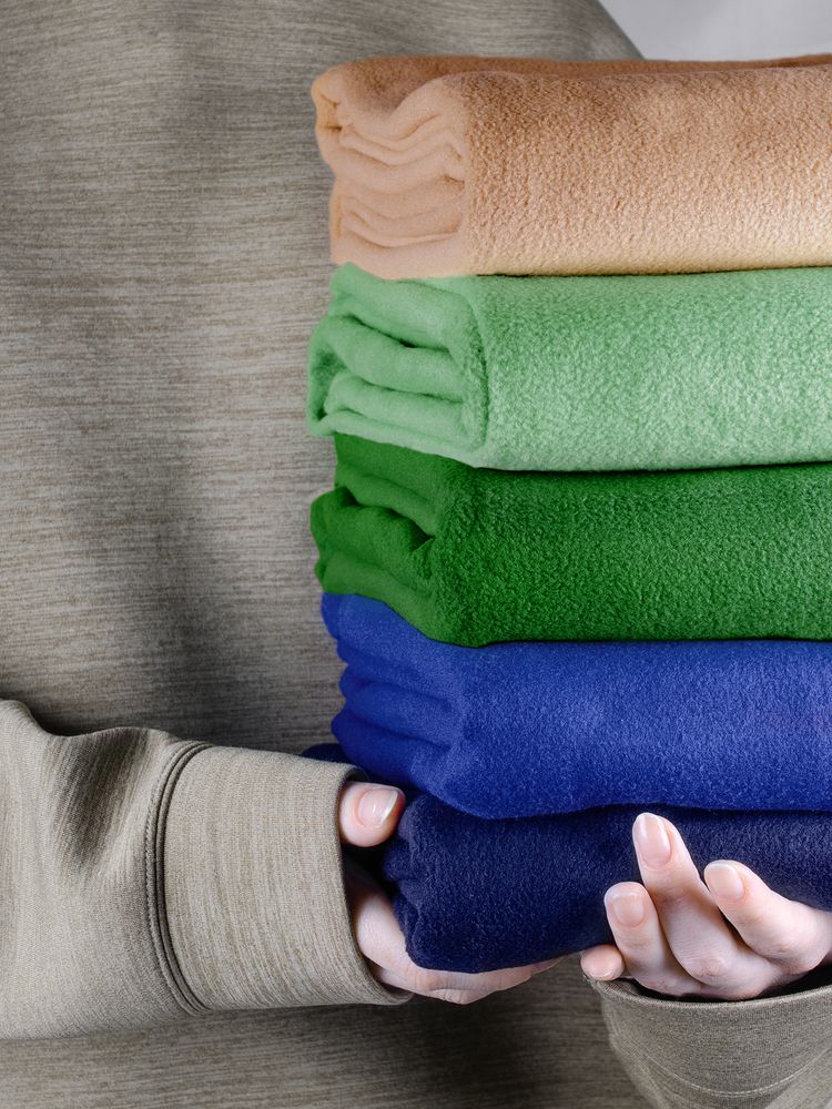 Флисовый плед Warm&Peace, бежевый / Миниатюра WWW (1000)