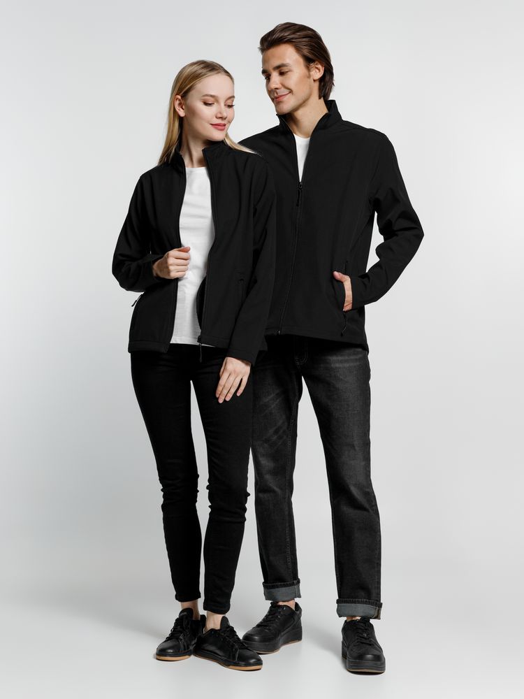 Куртка софтшелл мужская Race Men, черная / Миниатюра WWW (1000)