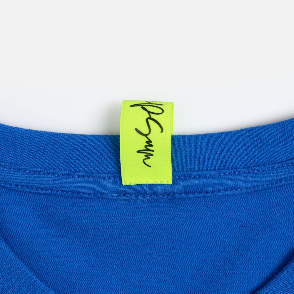 Лейбл тканевый Epsilon, S, желтый неон / Миниатюра нанесения (1000)