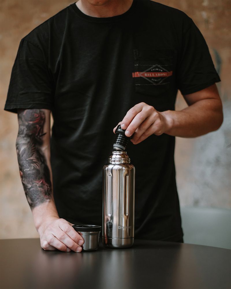 Термос Flask 470, вакуумный, стальной зеркальный / Миниатюра WWW (1000)