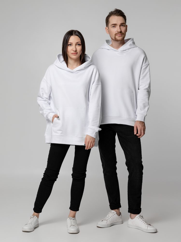 Худи оверсайз унисекс Outshine, белое / Миниатюра WWW (1000)