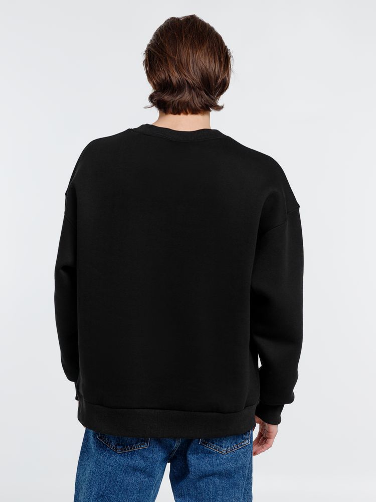 Свитшот оверсайз унисекс True Self, черный / Миниатюра WWW (1000)