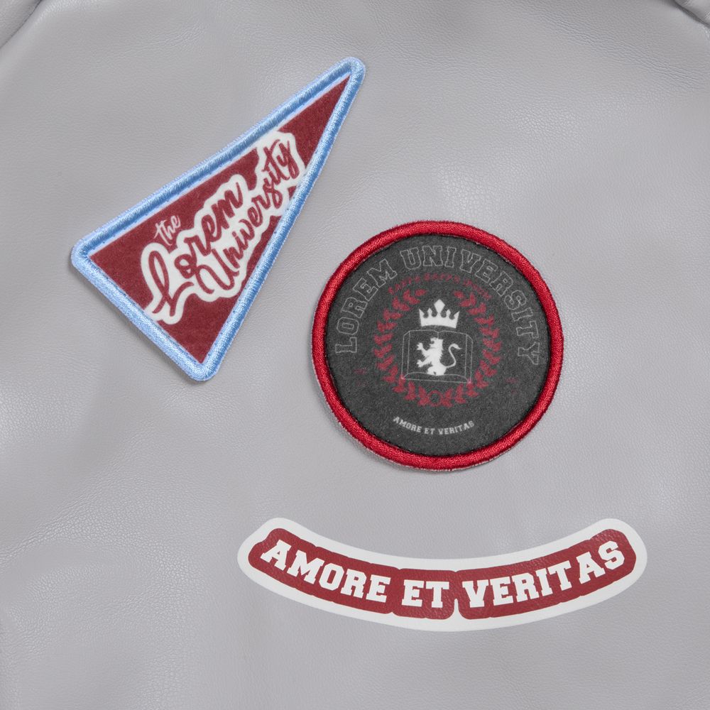 Шеврон из фетра Felt S, белый / Миниатюра нанесения (1000)