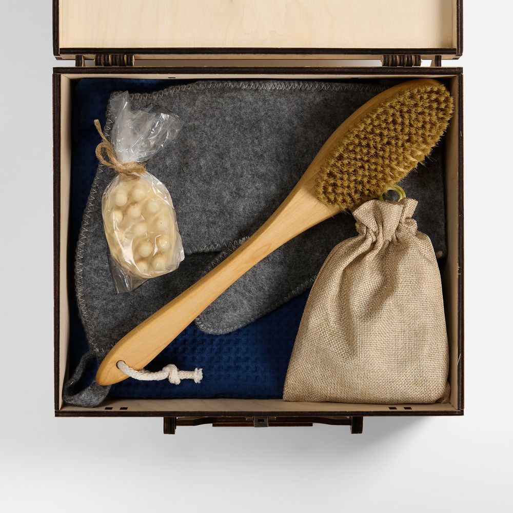 Банный набор Great Heat Therapy, мужской, темно-синий / Миниатюра WWW (1000)