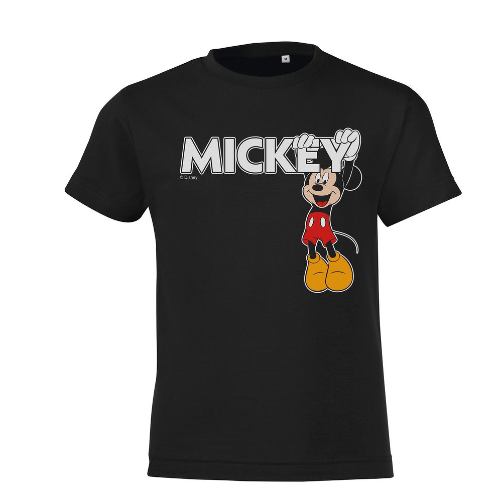 Футболка детская Mickey, черная / Миниатюра WWW (1000)