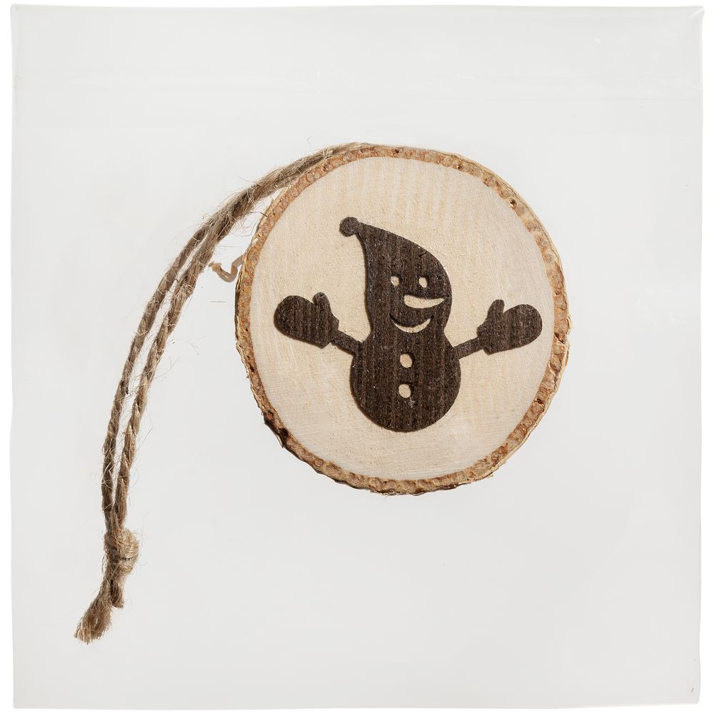 Подвеска Logger, малая, со снеговиком / Миниатюра WWW (1000)