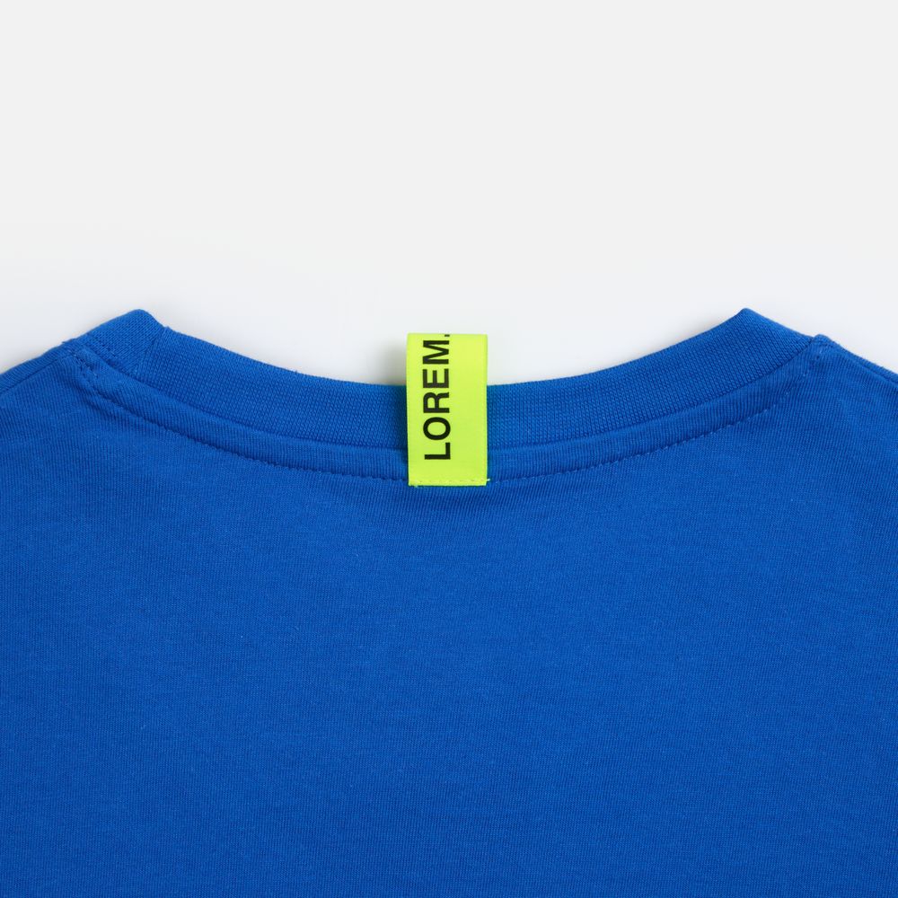 Лейбл тканевый Epsilon, S, желтый неон / Миниатюра нанесения (1000)