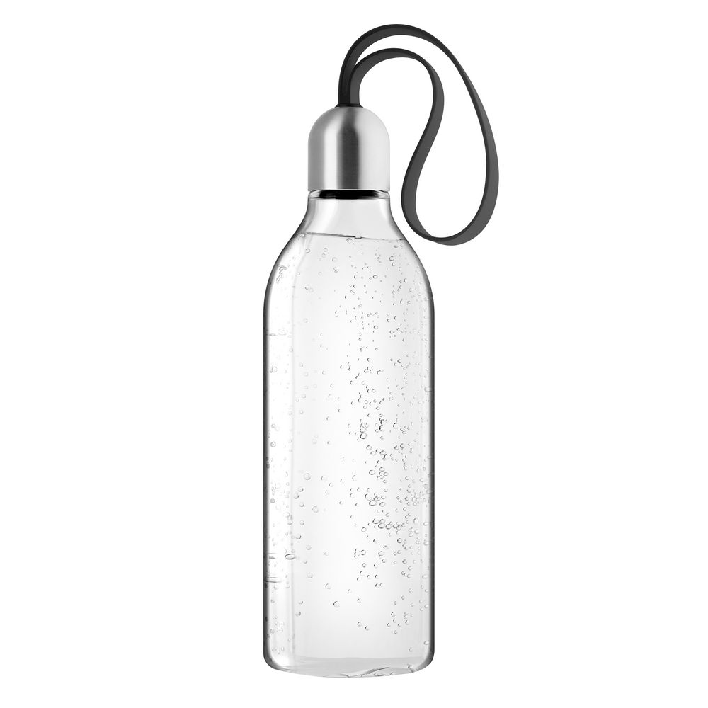 Бутылка плоская Backpack, черная / Миниатюра WWW (1000)