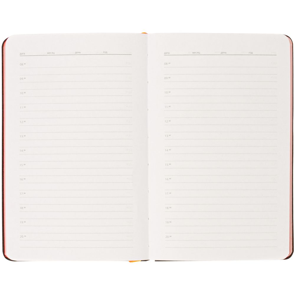 Ежедневник Neat Mini, недатированный, оранжевый / Миниатюра WWW (1000)