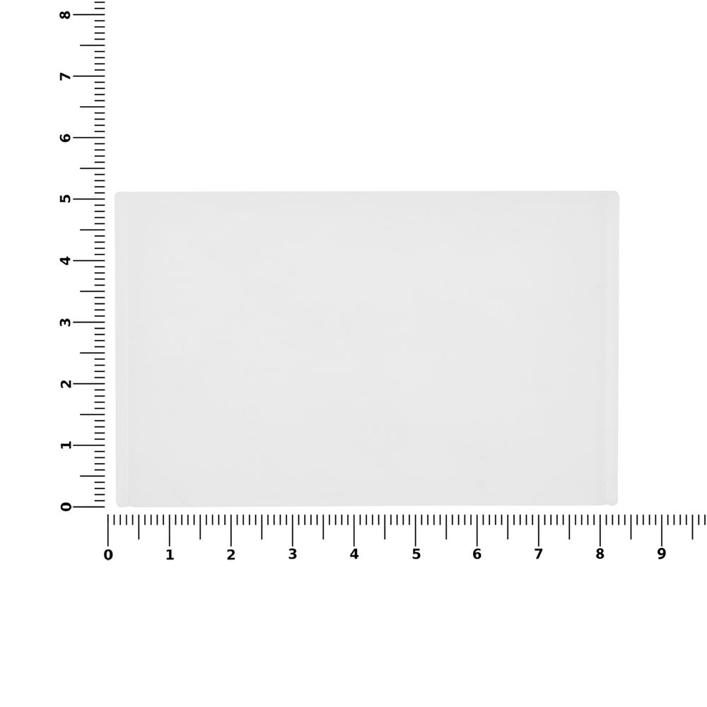 Лейбл из ПВХ Dzeta, ХL, прозрачный / Миниатюра WWW (1000)