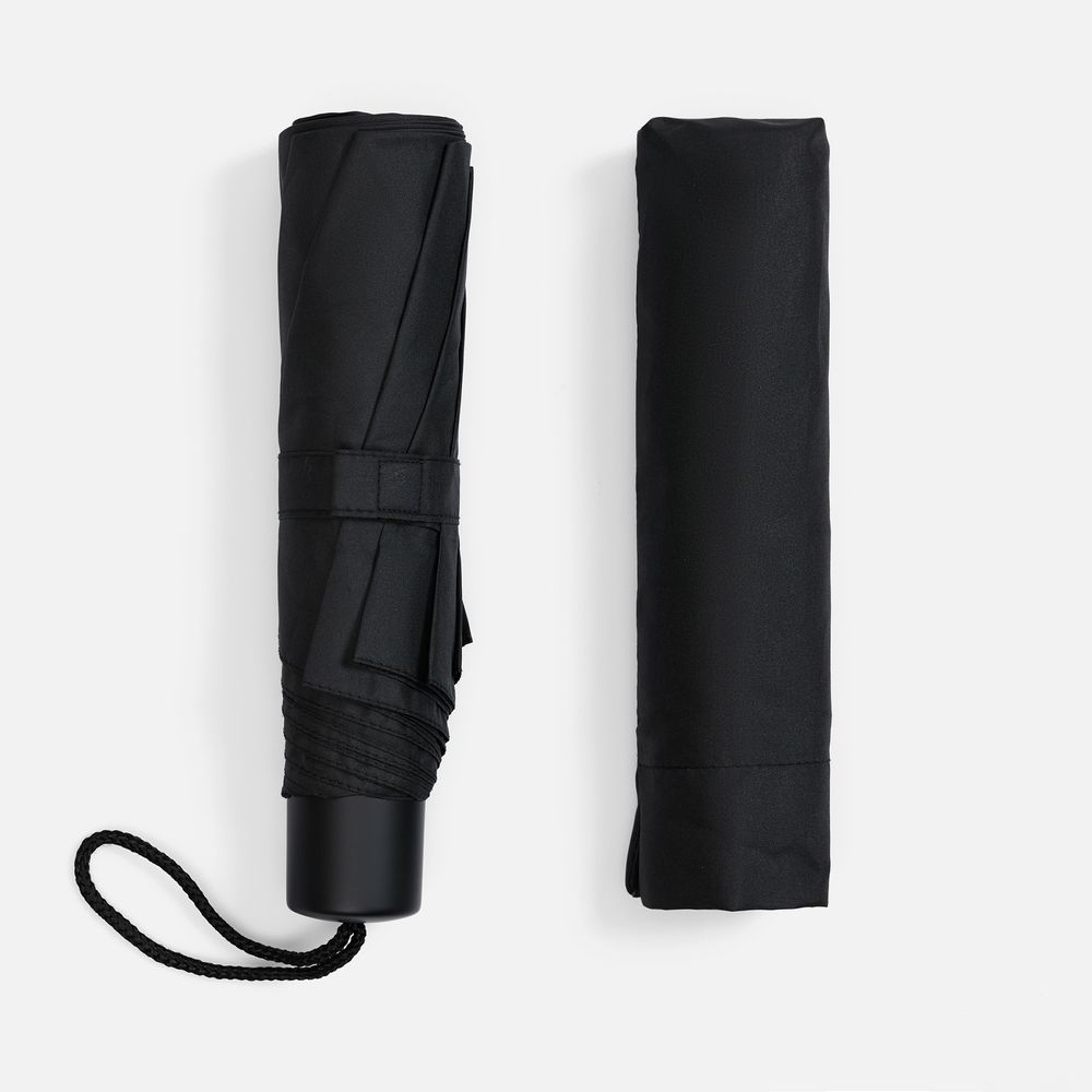 Зонт складной Light, черный / Миниатюра WWW (1000)