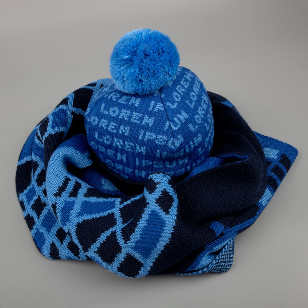 Шарф Joyful на заказ, полушерсть / Миниатюра WWW (1000)