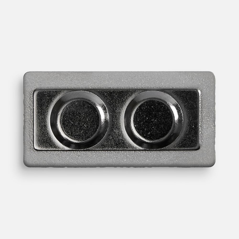 Значок Magnet Matto, серебристый глянцевый / Миниатюра WWW (1000)