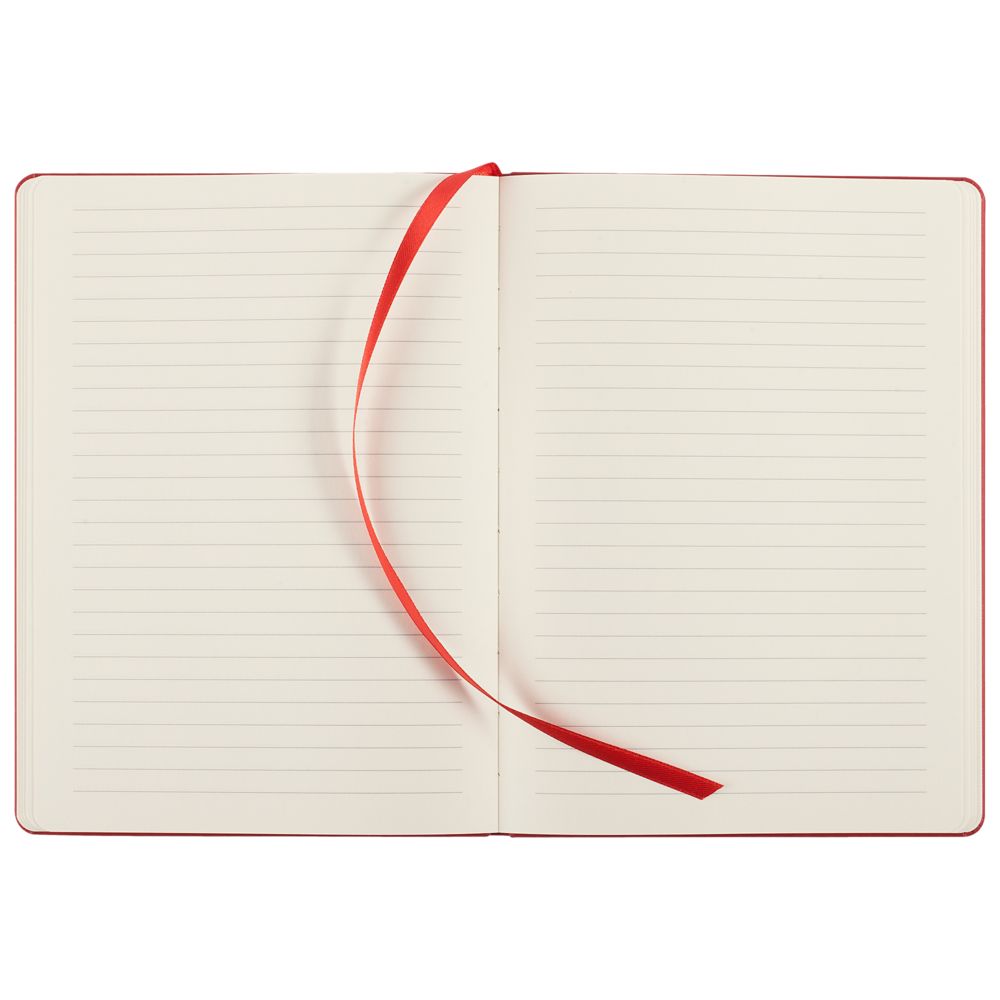 Блокнот Scope, в линейку, красный, с тонированной бумагой / Миниатюра WWW (1000)