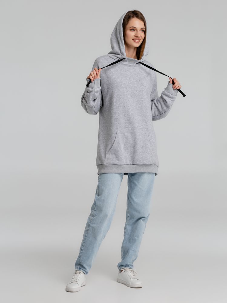 Худи оверсайз «Чистая соль», серый меланж / Миниатюра WWW (1000)