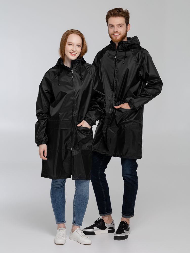 Дождевик с карманами «Леон», черный / Миниатюра WWW (1000)