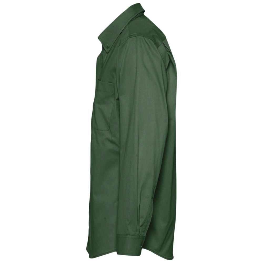 Рубашка мужская с длинным рукавом Bel Air, темно-зеленая / Миниатюра WWW (1000)