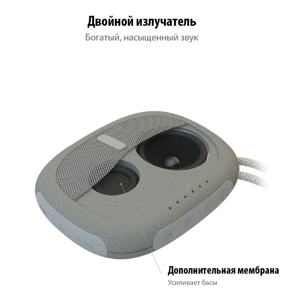 Беспроводная колонка c внешним аккумулятором Pebble / Миниатюра WWW (1000)